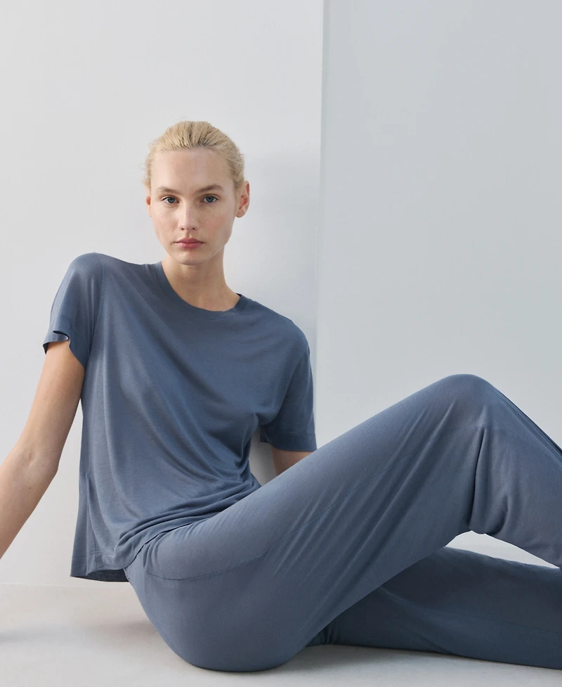 Mango Women's Micro-Modal Pajama Pants