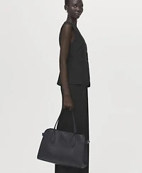 Mango Women's Pinstripe Suit-Style Jumpsuit