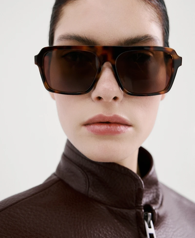 Mango Women's Pockets Collarless Jacket