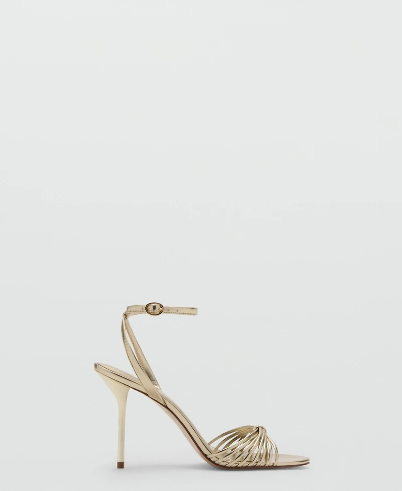 Mango Women's Straps Heeled Sandals
