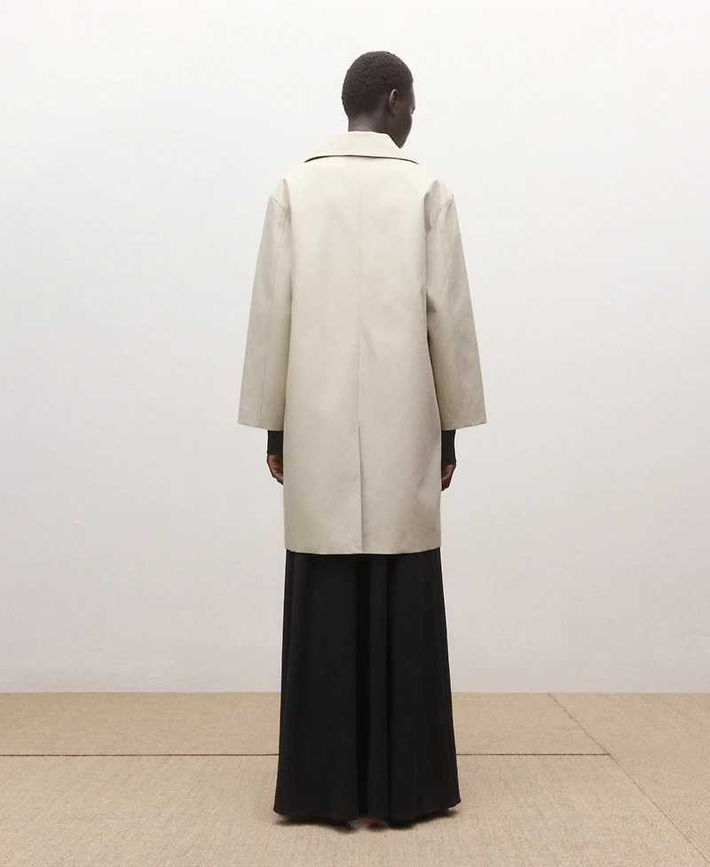 Mango Women's Cotton Pockets Trench Coat