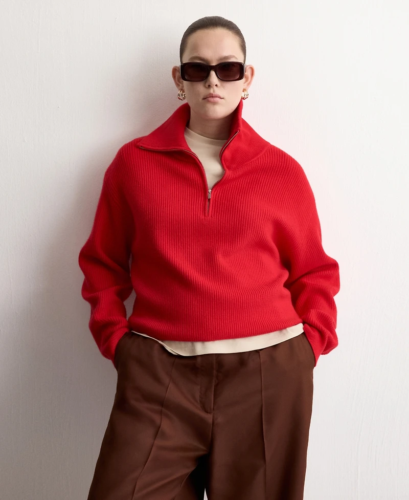 Mango Women's High-Waisted Lyocell Pants