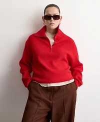 Mango Women's High-Waisted Lyocell Pants