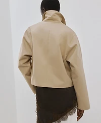 Mango Women's Pockets Cotton Jacket