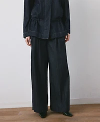 Mango Women's Wide Leg Denim Pants