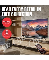 Audiosource 2.1 Soundbar, Wireless Subwoofer w/Dolby Atmos, Bluetooth Streaming for Smart Tv and Multi-Devices, Compact Design, 240W Max Output