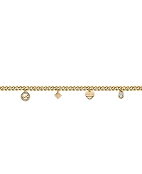 Michael Kors Multi Charms Curb Chain Necklace