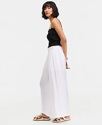 On 34th Women's Pintucked Gauze Wide-Leg Pants, Regular & Short, Macy's Exclusive
