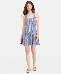 On 34th Women's Gingham Halter Mini Dress, Macy's Exclusive
