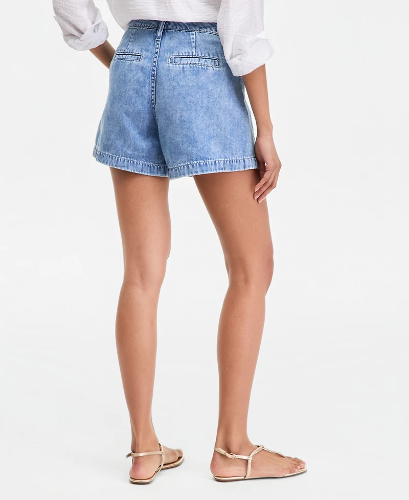 On 34th Women's 4" Denim Utility Shorts, Macy's Exclusive