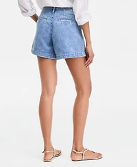 On 34th Women's 4" Denim Utility Shorts, Macy's Exclusive