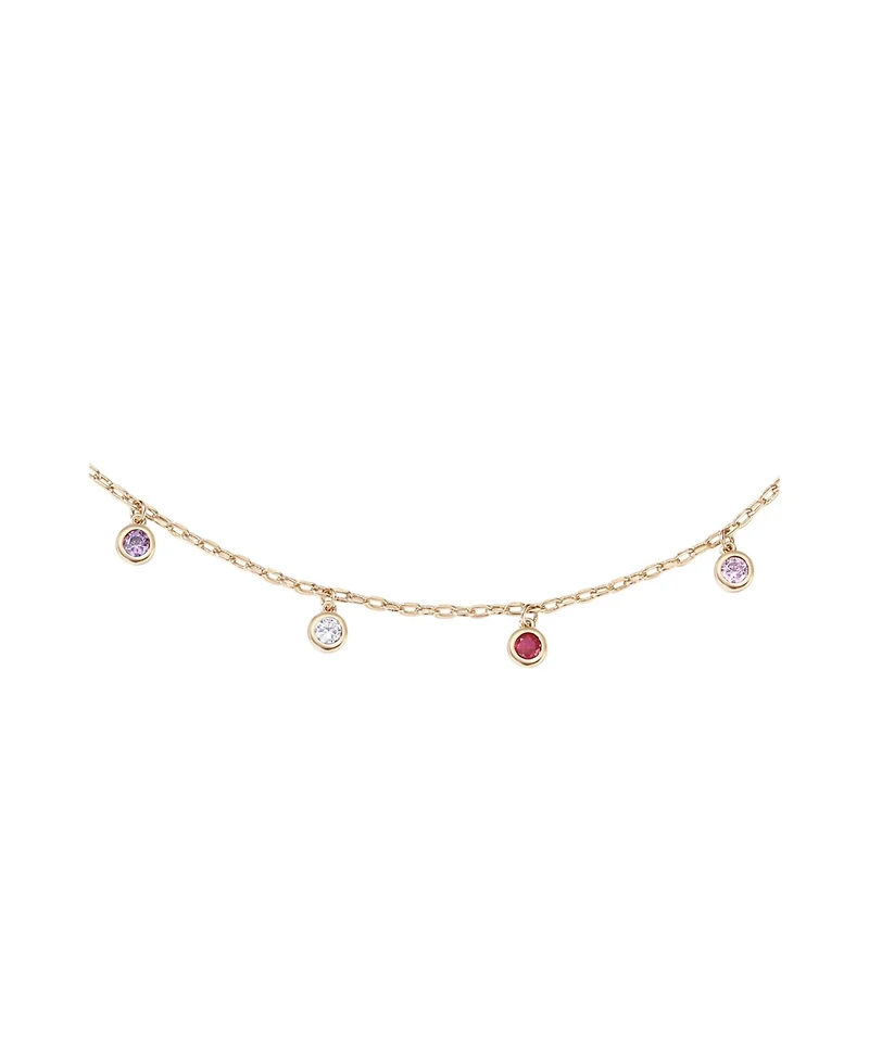 Retro Chic Rainbow Charm Necklace