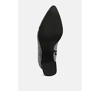 London Rag Women's Calla Rhinestone Embellished Ankle Boots