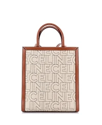 Pre-Owned Celine Small Vertical Cabas Tote Printed Canvas and Leather