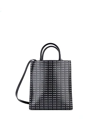 Pre-Owned Celine Small Vertical Cabas Tote All Over Logo Print Leather