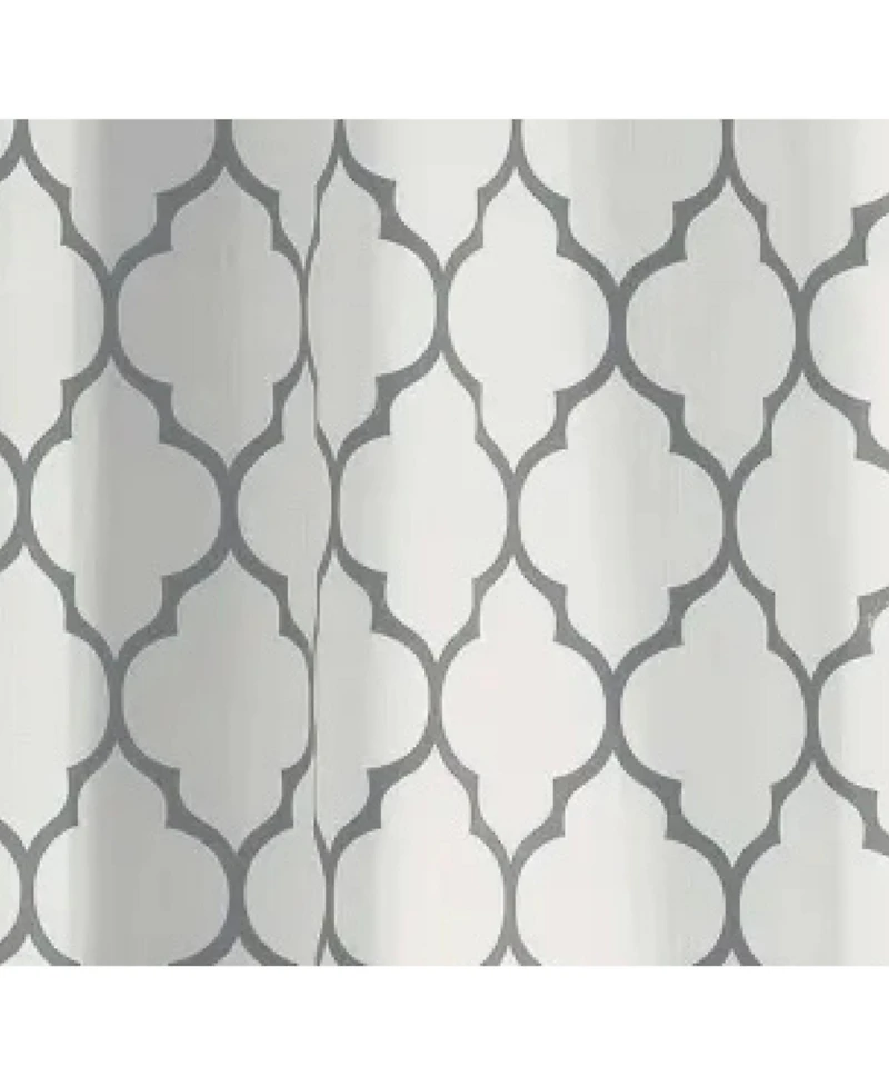 Kate Aurora Extra Long Fallon 2 Piece Sheer Lattice Design Grommet Top Window Curtain Panels - 112 in.