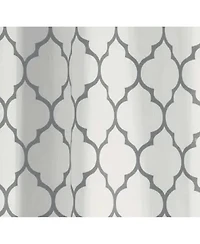 Kate Aurora Extra Long Fallon 2 Piece Sheer Lattice Design Grommet Top Window Curtain Panels - 112 in.