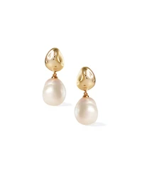 Retro Chic Eden Pearl Drop Earrings