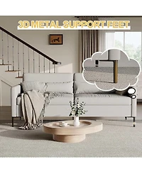 gaomon Loveseat Couches Set of 2 for Living Room, 80 in Modern Couch with Deep Seats, Comfortable Love Seat Sofa with Sturdy Frame