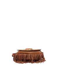 Pre-Owned Celine Medium Camarat Fringe Crossbody Bag Suede
