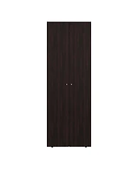 flynama Armoire with 2 Doors 2 Shelves in Wengue Bedroom Storage Cabinet