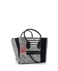 Pre-Owned Celine Medium Phantom Bag Striped Canvas