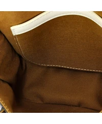 Pre-Owned Celine Medium Folco Bag Triomphe Coated Canvas