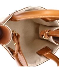 Pre-Owned Celine Mini Vertical Cabas Tote Canvas with Leather