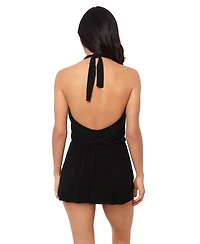 Magicsuit Women's Ellie Halter V-Neck Swim Dress
