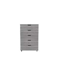 flynama Modern 4 Drawer Dresser Mdf Cabinet with Wheels for Bedroom Living Room Entryway