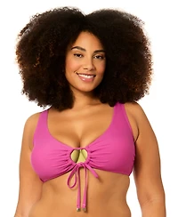 Raisins Curve Plus Ronda V-Neck Swim Bikini Top