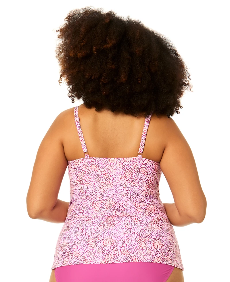 Raisins Curve Plus Underwire Aries Printed Swim Tankini Top