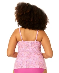 Raisins Curve Plus Underwire Aries Printed Swim Tankini Top