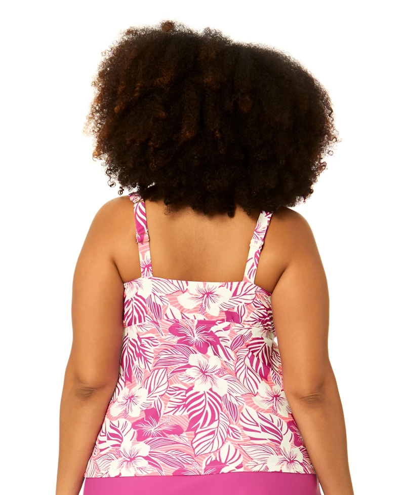 Raisins Curve Plus Tanzania Adjustable-Strap Swim Tankini Top