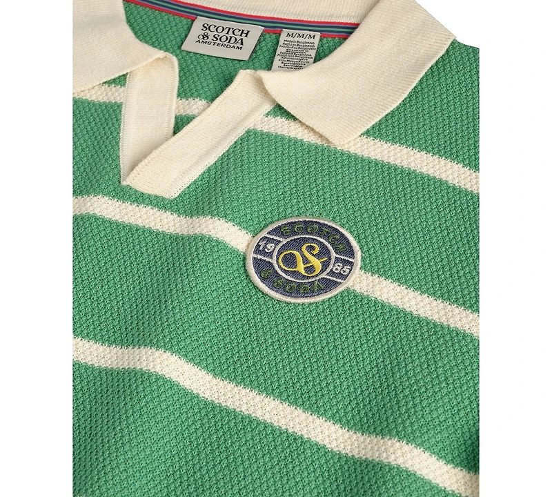 Scotch & Soda Boys' 8-16 Striped Short-Sleeve Polo Shirt