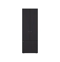 flynama Soham Armoire Extension Duo for Bedroom with 3 Doors 5 Shelves Spacious Storage Organizer