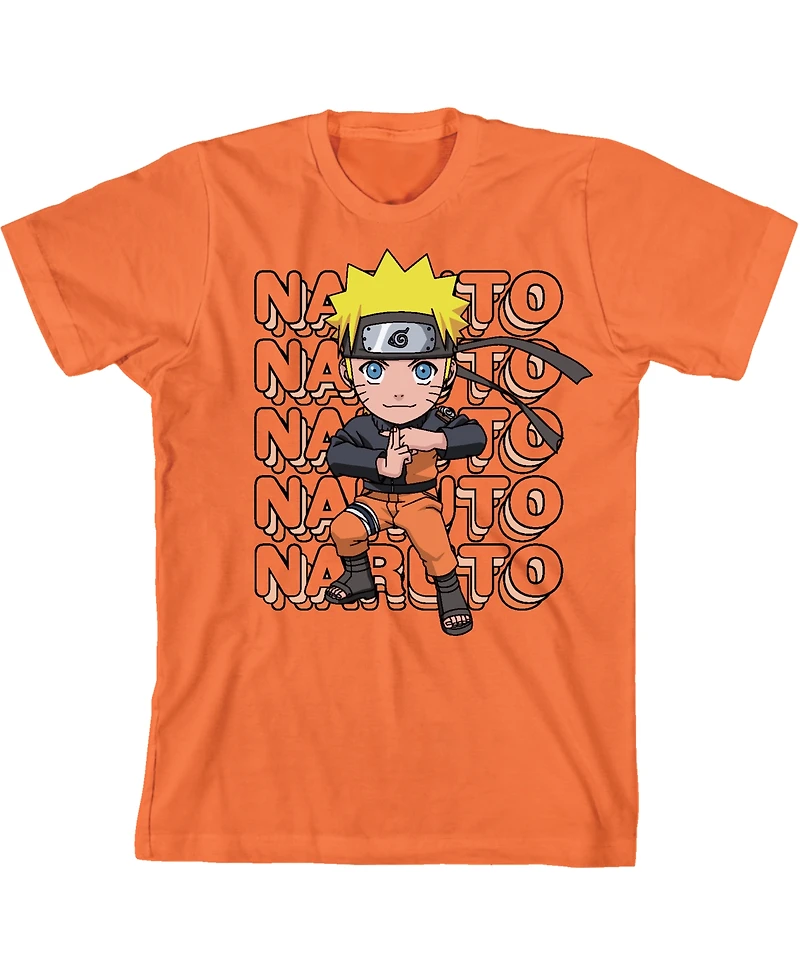 Naruto Boys Shippuden Chibi T-shirts Graphic Tee And Shorts Set