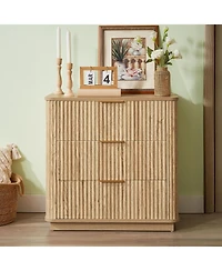 flynama 3 Drawer Modern Dresser Multipurpose Cabinet for Kids Room Home Furniture With Spacious Drawers Easy Assembly Dura