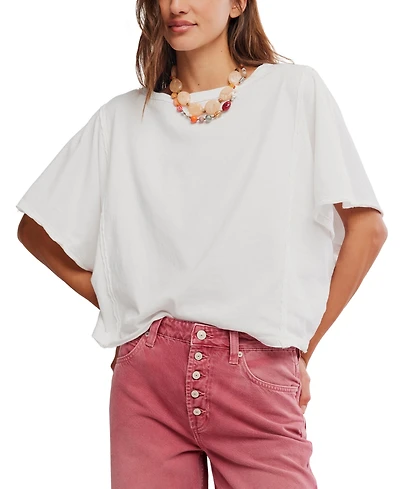 Free People Women's Dolman-Sleeve Boxy Fit T-Shirt