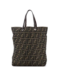 Pre-Owned Fendi Medium Vintage Open Tote Zucca Canvas