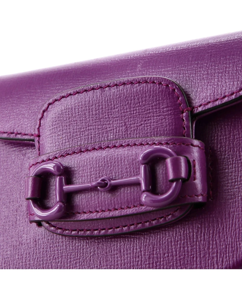 Pre-Owned Gucci Super Mini Horsebit 1955 Shoulder Bag Leather