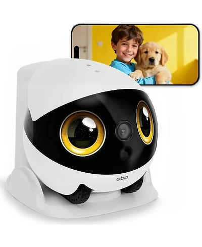 Enabot Ebo Air 2S Smart Companion Robot with 2.5K Camera, Two-Way Audio & Night Vision
