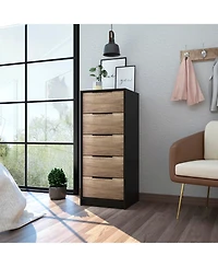 flynama Rustic 3 Drawer Dresser Finish Sturdy Construction for Bedroom Living Room Storage