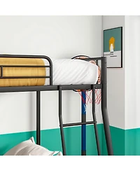 flynama Metal Bunk Bed Adults Noise Free Storage No Box Spring