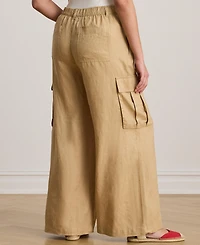 Lauren Ralph Plus Wide-Leg Cargo Pant
