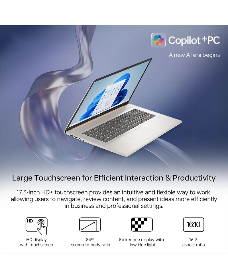 Hp Essential 17.3" Traditional Laptop Intel Core Ultra 32GB Ram Intel Graphics 1TB Ssd Storage Windows 11 Home 60Hz