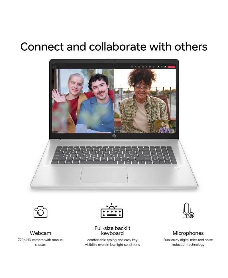 Hp Essential 17.3" Traditional Laptop Intel Core Ultra 5 32GB Ram Intel Graphics 2TB Ssd Storage Windows 11 Home 60Hz