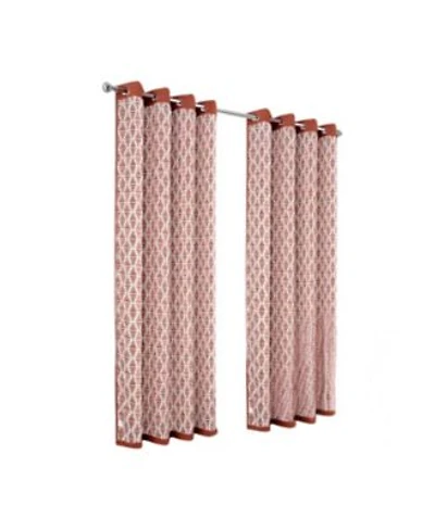 Olivia Gray 100 Polyester 190 Gsm Justice Reversible Blackout Grommet Curtain Panel 54 X22 X 84 X22 Spice