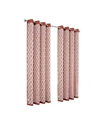 Olivia Gray 100 Polyester 190 Gsm Justice Reversible Blackout Grommet Curtain Panel 54 X22 X 84 X22 Spice