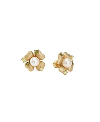 Retro Chic Garden Blossom Stud Earrings